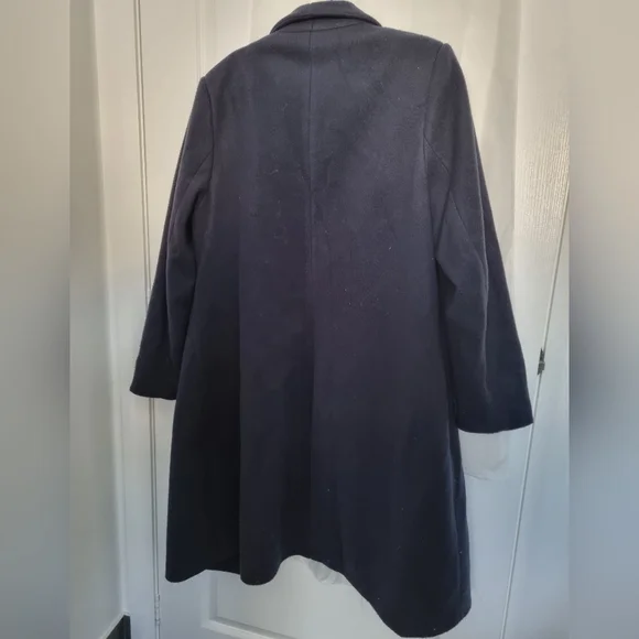 City Chic Navy Coat - Picture 3 of 4